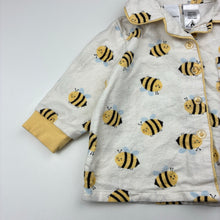 Load image into Gallery viewer, Unisex Baby Berry, flannel cotton pyjama top, bee, GUC, size 1,  