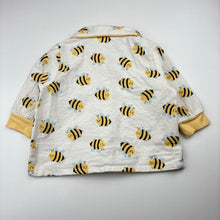 Load image into Gallery viewer, Unisex Baby Berry, flannel cotton pyjama top, bee, GUC, size 1,  