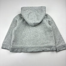 Load image into Gallery viewer, Girls Baby Gap, grey cotton blend zip fleece lined hoodie, embroidered, FUC, size 2,  