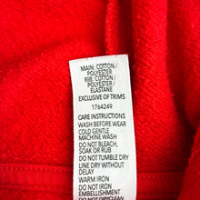 Load image into Gallery viewer, Unisex KID, red cotton blend zip fleece lined hoodie, GUC, size 4,  