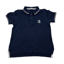 Load image into Gallery viewer, Unisex Country Road, navy cotton polo top, embroidered, GUC, size 3,  
