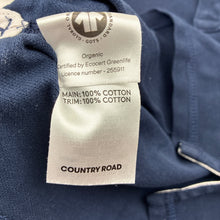 Load image into Gallery viewer, Unisex Country Road, navy cotton polo top, embroidered, GUC, size 3,  