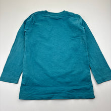 Load image into Gallery viewer, Unisex Next, teal cotton long sleeve t-shirt, embroidered, FUC, size 4-5,  