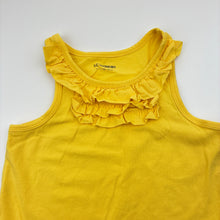 Load image into Gallery viewer, Girls LC Waikiki, yellow cotton ruffle singlet, EUC, size 6-7,  
