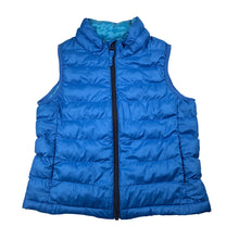 Load image into Gallery viewer, Unisex Uniqlo, blue zip puffer vest, minor marks, FUC, size 5,  