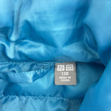 Load image into Gallery viewer, Unisex Uniqlo, blue zip puffer vest, minor marks, FUC, size 5,  