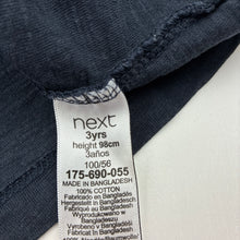 Load image into Gallery viewer, Unisex Next, navy cotton t-shirt, GUC, size 3,  