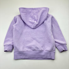 Load image into Gallery viewer, Girls Anko, purple cotton blend fleece lined hoodie, dinosaur, GUC, size 3,  