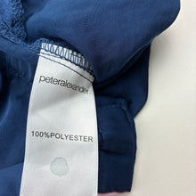Load image into Gallery viewer, Girls Peter Alexander, navy lightweight pyjama top, embroidered, EUC, size 12,  