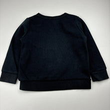 Load image into Gallery viewer, Unisex Bonds, black cotton blend sweater, wash fade, pilling, FUC, size 4,  