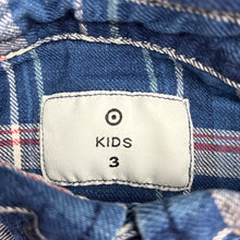 Load image into Gallery viewer, Boys Target, check flannel cotton long sleeve shirt, FUC, size 3,  