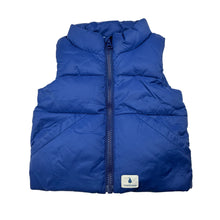 Load image into Gallery viewer, Unisex Country Road, blue zip hooded puffer vest, GUC, size 1,  