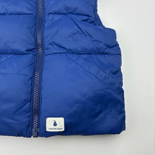 Load image into Gallery viewer, Unisex Country Road, blue zip hooded puffer vest, GUC, size 1,  