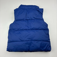 Load image into Gallery viewer, Unisex Country Road, blue zip hooded puffer vest, GUC, size 1,  