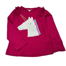 Load image into Gallery viewer, Girls Milkshake, cotton ruffle long sleeve t-shirt, embroidered, GUC, size 7,  