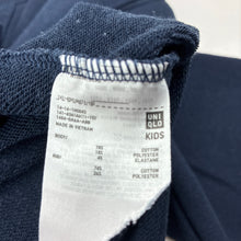 Load image into Gallery viewer, Unisex Uniqlo, navy cotton blend sweater, GUC, size 7-8,  