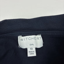 Load image into Gallery viewer, Girls Witchery, stretch cotton ruffle hem long sleeve top, FUC, size 10,  
