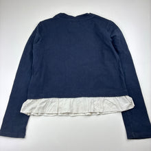 Load image into Gallery viewer, Girls Witchery, stretch cotton ruffle hem long sleeve top, FUC, size 10,  
