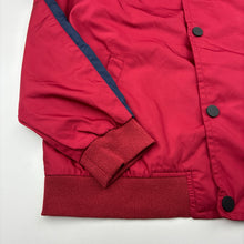 Load image into Gallery viewer, Unisex DLLEFA, red bomber jacket, GUC, size 14,  