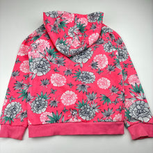 Load image into Gallery viewer, Girls Piping Hot, floral zip fleece lined hoodie, butterfly, GUC, size 7,  