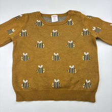 Load image into Gallery viewer, Unisex Seed, mustard cotton knit sweater, bee, FUC, size 2,  