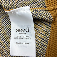 Load image into Gallery viewer, Unisex Seed, mustard cotton knit sweater, bee, FUC, size 2,  