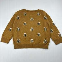 Load image into Gallery viewer, Unisex Seed, mustard cotton knit sweater, bee, FUC, size 2,  