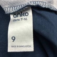 Load image into Gallery viewer, Girls Anko, navy cotton sequin long sleeve t-shirt, FUC, size 9,  