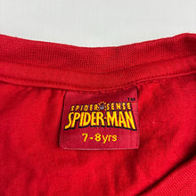 Load image into Gallery viewer, Boys Marvel, Spider-Man cotton long sleeve t-shirt, FUC, size 7-8,  