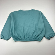 Load image into Gallery viewer, Girls KAHU COLLECTIVE, teal cotton ribbed long sleeve top, GUC, size 2,  