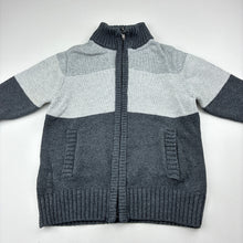 Load image into Gallery viewer, Boys H&amp;T, cotton knit zip cardigan, FUC, size 2,  