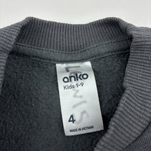 Load image into Gallery viewer, Unisex Anko, plain grey cotton blend fleece lined sweater, FUC, size 4,  