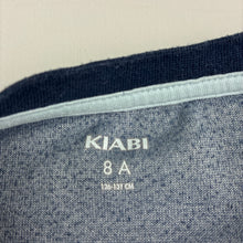 Load image into Gallery viewer, Unisex KIABI, navy velour pyjama top, UFO, wash fade, FUC, size 8,  