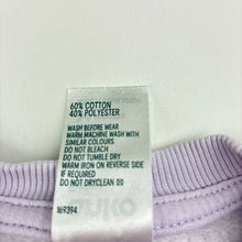 Load image into Gallery viewer, Girls Anko, purple cotton blend fleece lined sweater, GUC, size 00,  