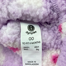 Load image into Gallery viewer, Girls Dymples, zip fleece hooded jacket, GUC, size 00,  