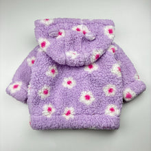 Load image into Gallery viewer, Girls Dymples, zip fleece hooded jacket, GUC, size 00,  
