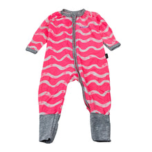 Load image into Gallery viewer, Girls Bonds, striped stretch cotton zip romper Wondersuit, FUC, size 00,  