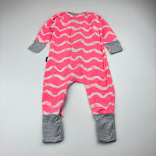 Load image into Gallery viewer, Girls Bonds, striped stretch cotton zip romper Wondersuit, FUC, size 00,  