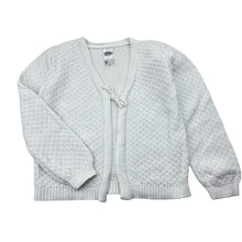 Load image into Gallery viewer, Girls Anko, white cotton knit cardigan, GUC, size 5,  