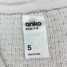 Load image into Gallery viewer, Girls Anko, white cotton knit cardigan, GUC, size 5,  
