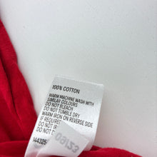 Load image into Gallery viewer, Unisex Anko, plain red cotton t-shirt, EUC, size 10,  