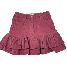 Load image into Gallery viewer, Girls Target, pink corduroy cotton ruffle skirt, adjustable, EUC, size 9,  
