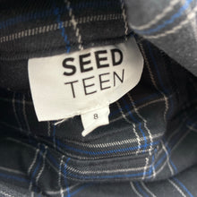 Load image into Gallery viewer, Girls Seed, check pleated skirt, built-in shorts, GUC, size 8,  