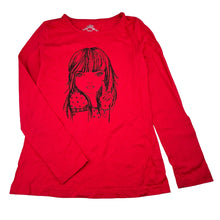 Load image into Gallery viewer, Girls Miss Understood, red cotton long sleeve t-shirt, heart, GUC, size 10,  