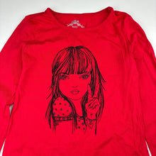 Load image into Gallery viewer, Girls Miss Understood, red cotton long sleeve t-shirt, heart, GUC, size 10,  