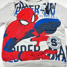 Load image into Gallery viewer, Boys Marvel, Spider-Man cotton blend fleece lined hoodie, FUC, size 5-6,  