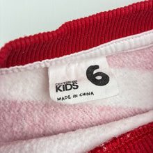 Load image into Gallery viewer, Girls Cotton On, cotton blend fleece lined sweater, wash fade, FUC, size 6,  