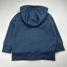 Load image into Gallery viewer, Boys Tilt, navy zip hooded fleece lined sweater, pilling, FUC, size 4,  