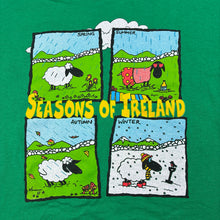 Load image into Gallery viewer, Unisex FRUIT OF THE LOOM, cotton t-shirt, Seasons of Ireland, GUC, size 3-4,  