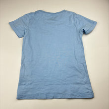 Load image into Gallery viewer, Unisex Next, blue organic cotton t-shirt, embroidered, crab, FUC, size 3-4,  